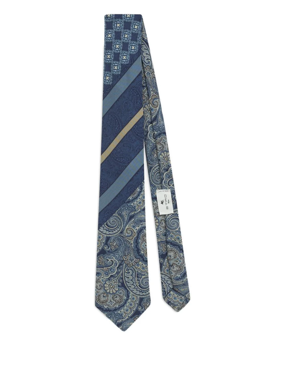 jacquard patchwork tie - 1