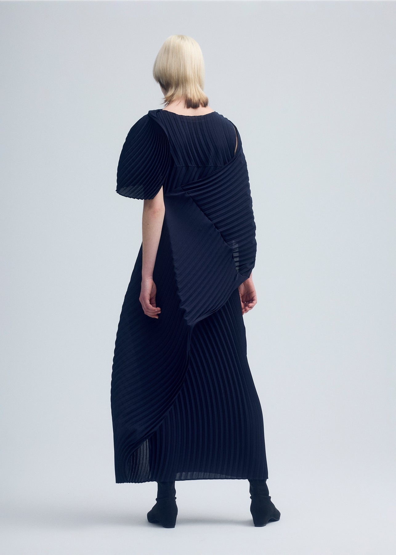WRAPPED PLEATS DRESS - 3