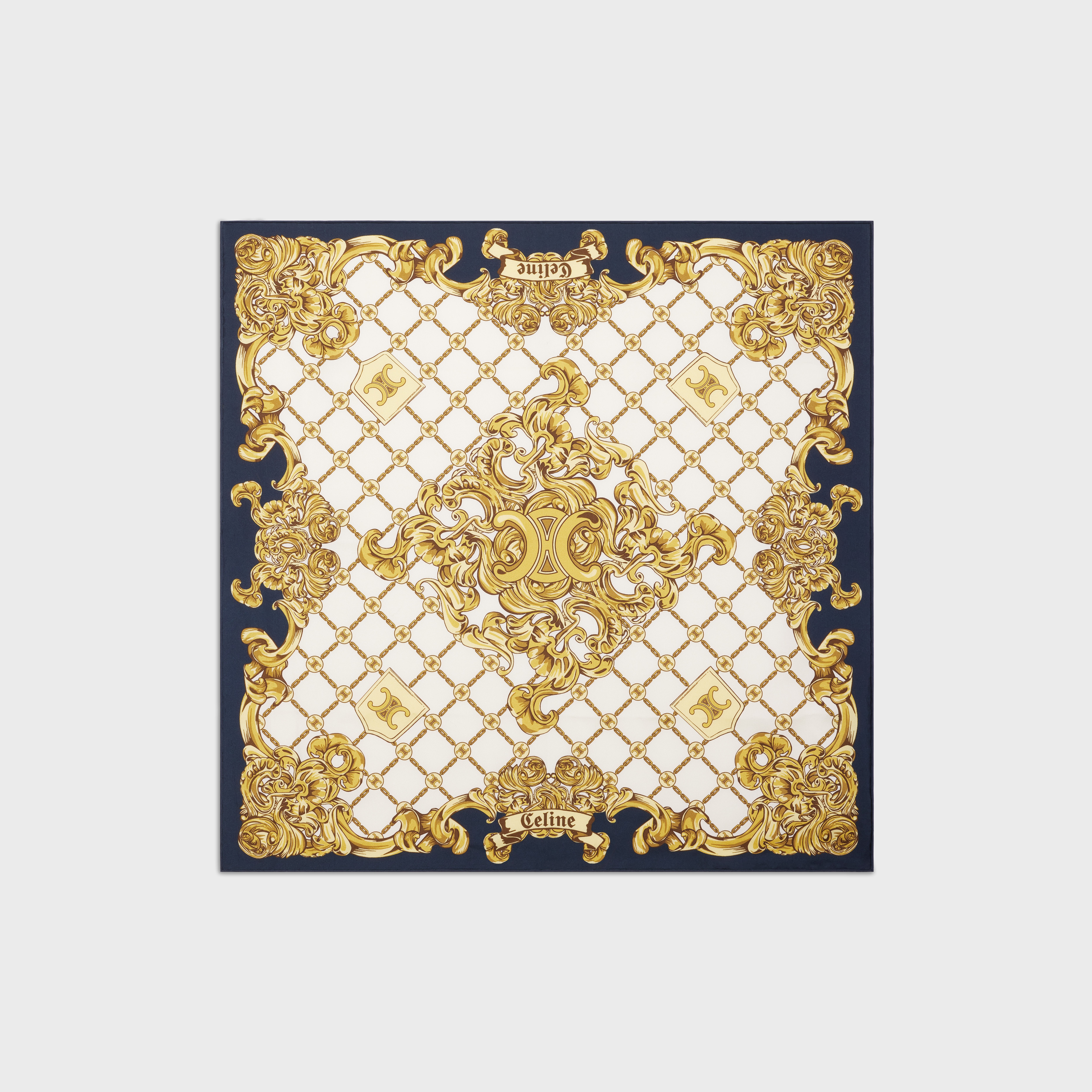BANDANA IN PRINTED SILK TWILL - 2