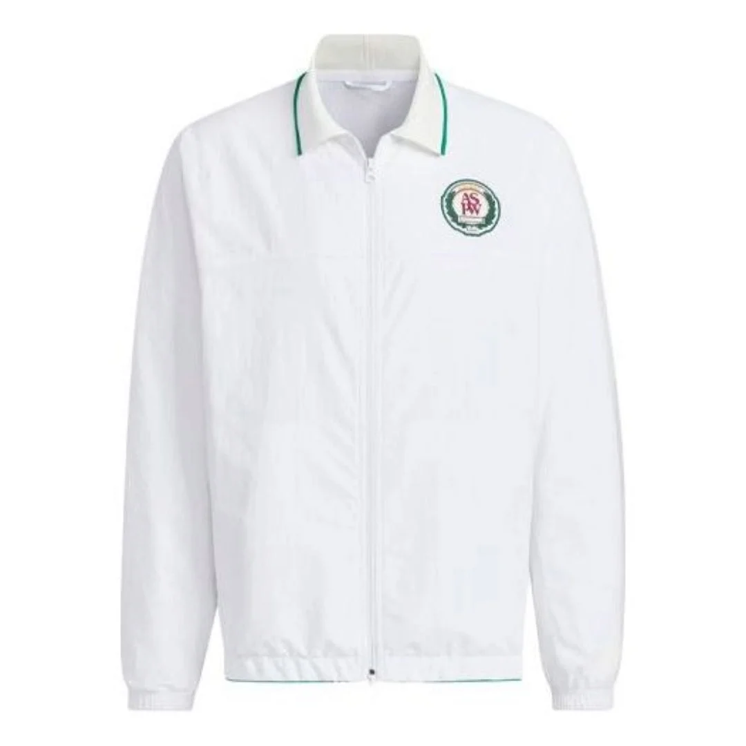 adidas Verbiage Woven Jacket Asia Sizing 'White' JE3627 - 1