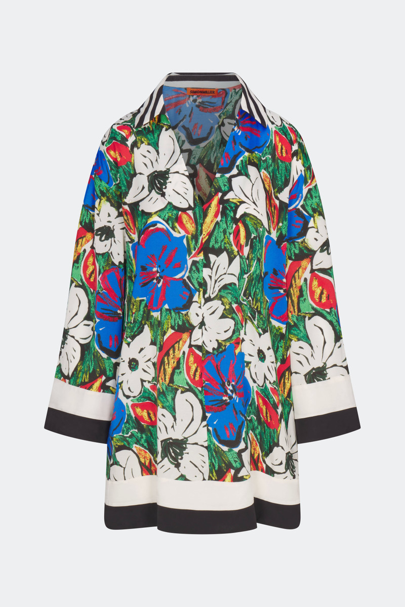 Diaz Mini Dress In Tropical Floral Print Combo 1