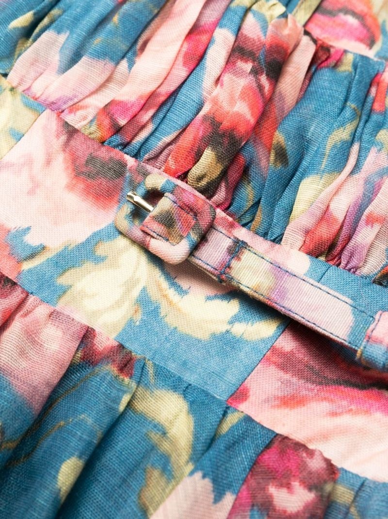 floral-print minidress - 6
