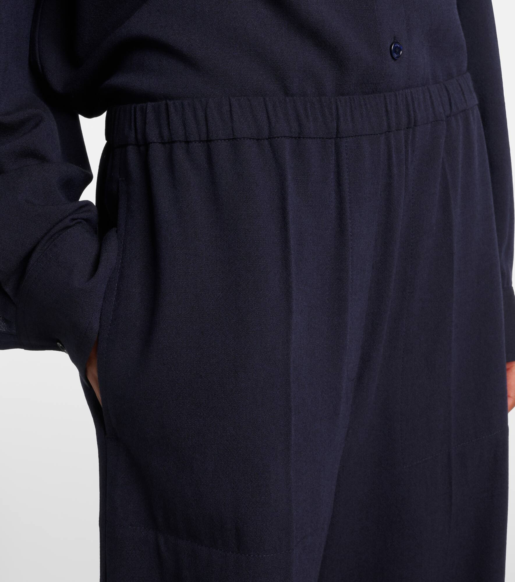 High-rise wide-leg pants - 4