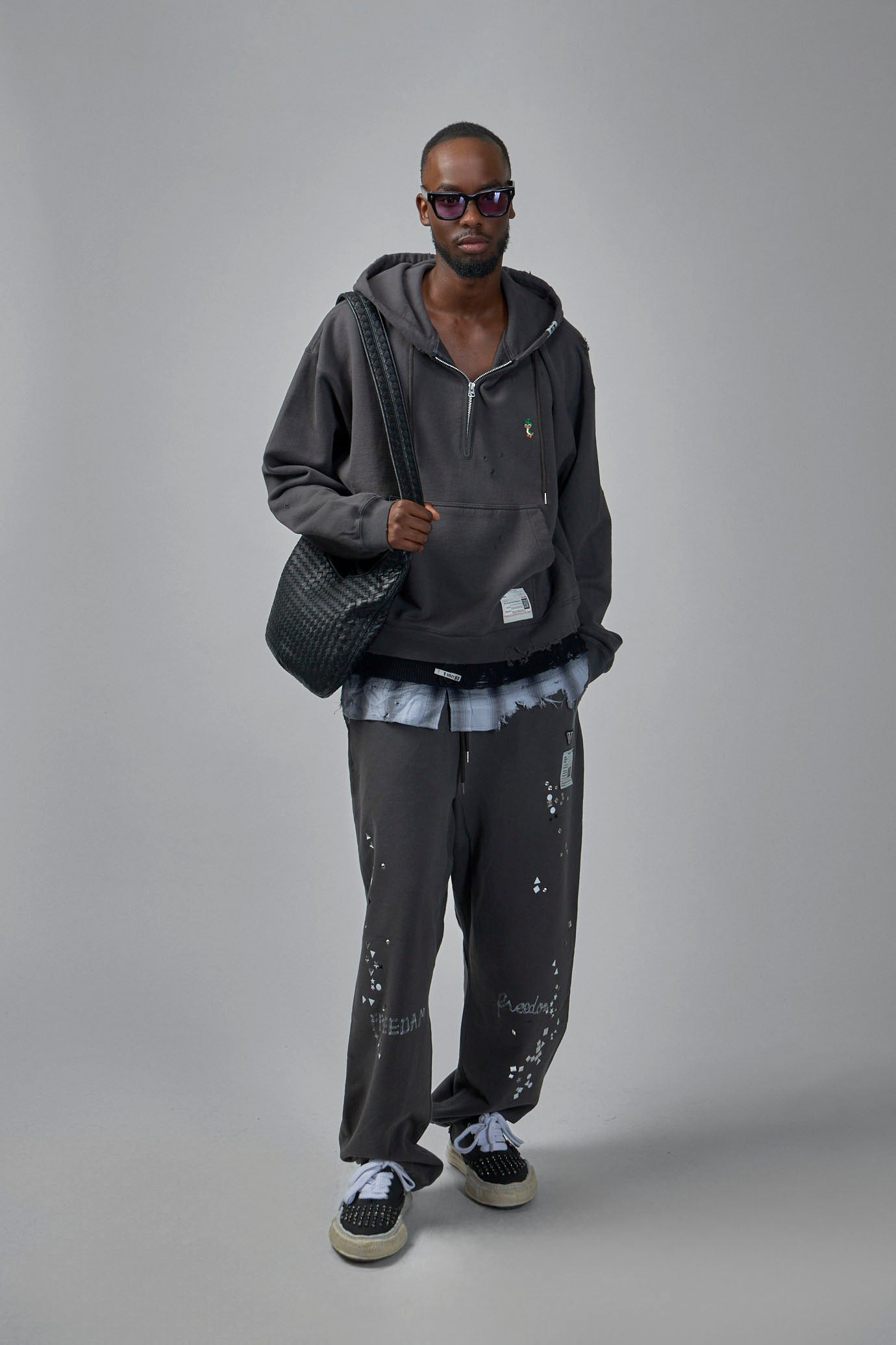 Triple Layered Half-Zip Hoodie - 2