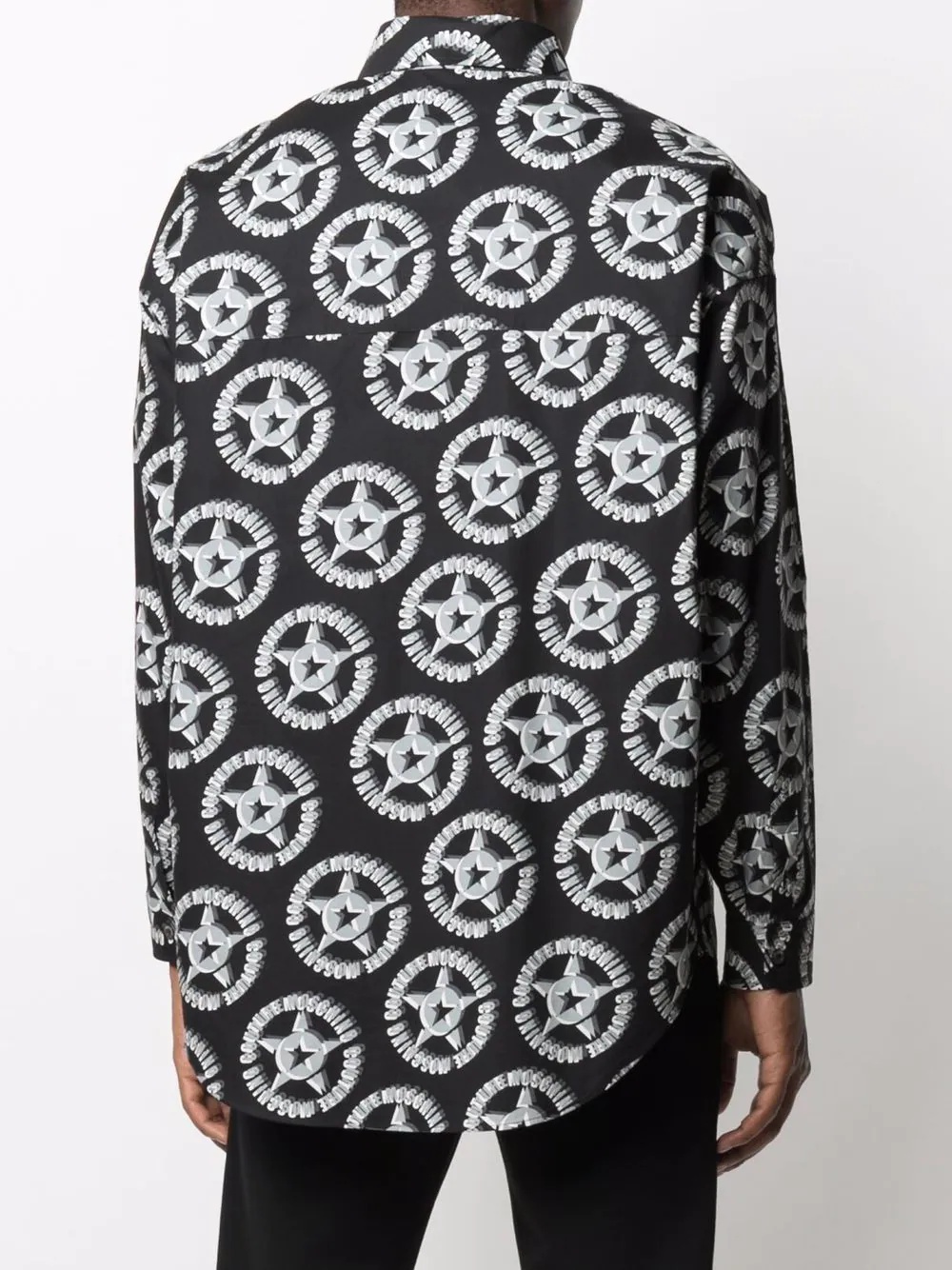 logo-print long-sleeve shirt - 4