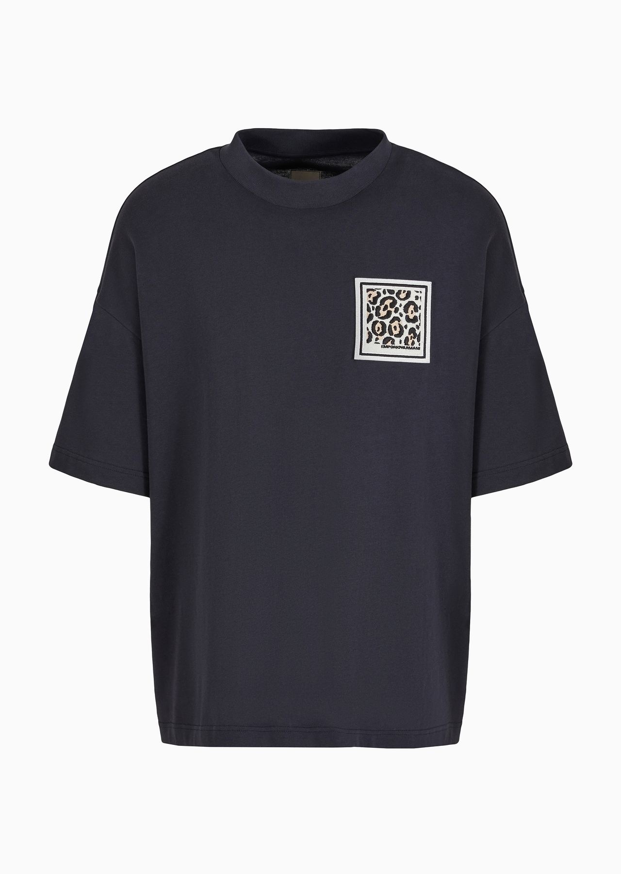 Emporio Armani Sustainability Values Capsule Collection organic-jersey T-shirt with patch - 1