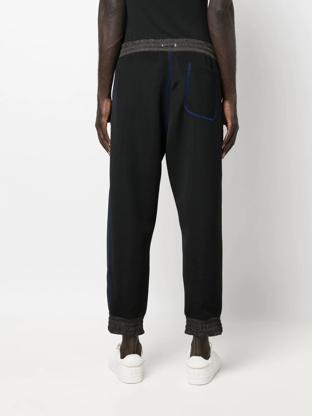 stripe-detail tapered track pants - 4