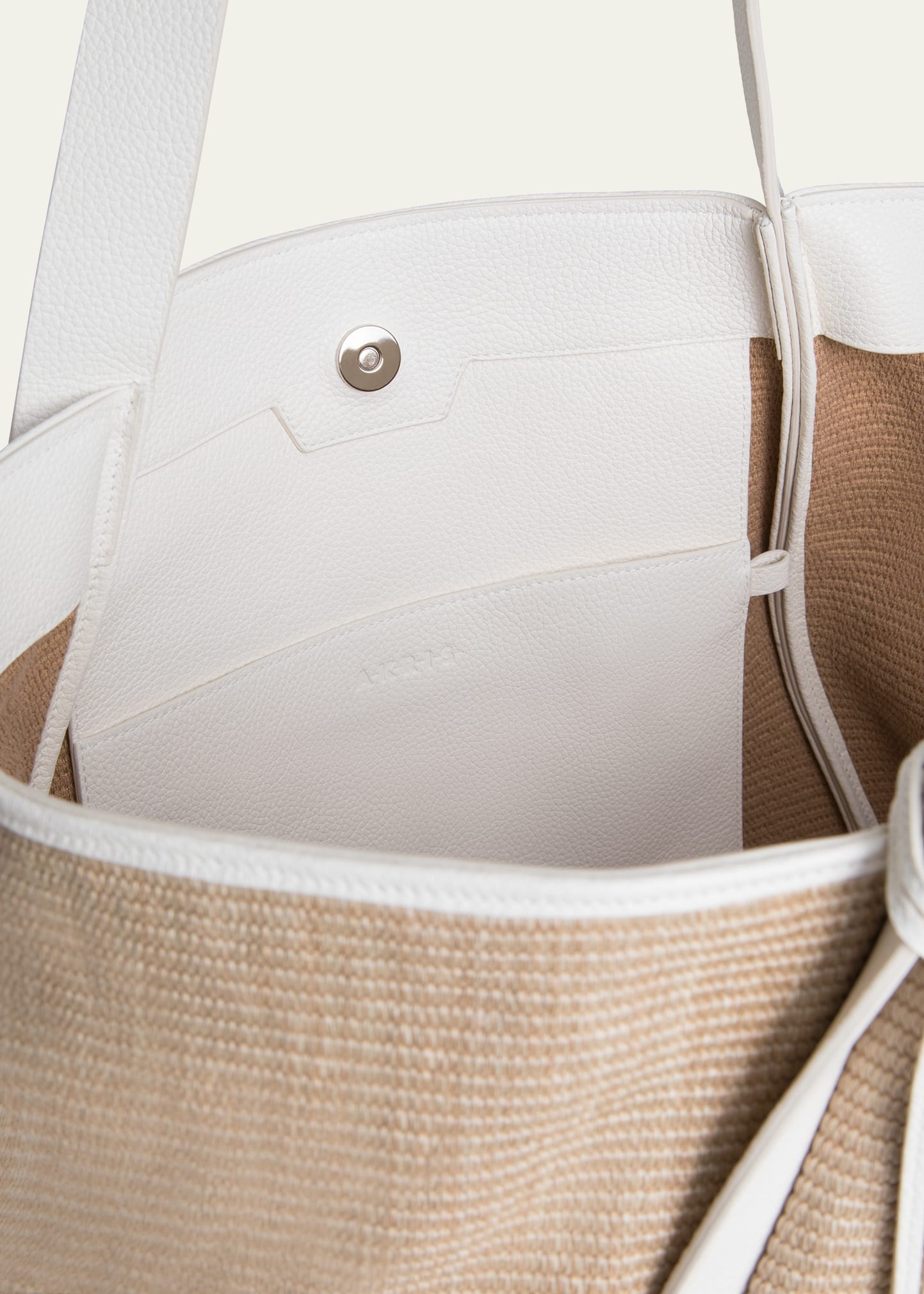 Alex Raffia & Leather Tote Bag - 3