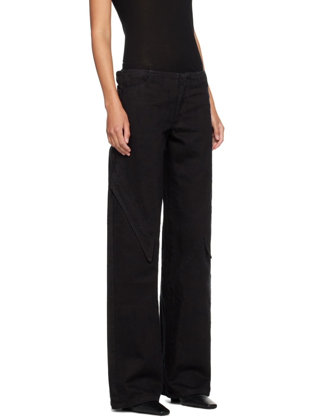 Black Mycelium Jeans - 2