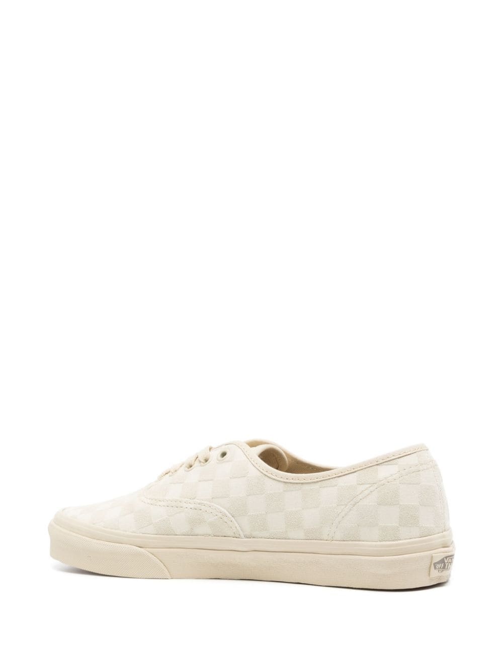 logo-patch check-pattern sneakers - 3