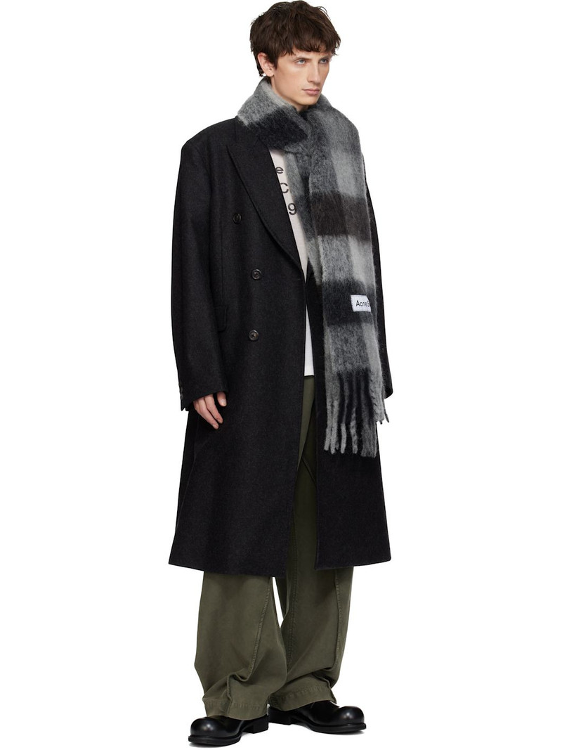 Acne Studios Black Lace-Up Leather Derbys outlook