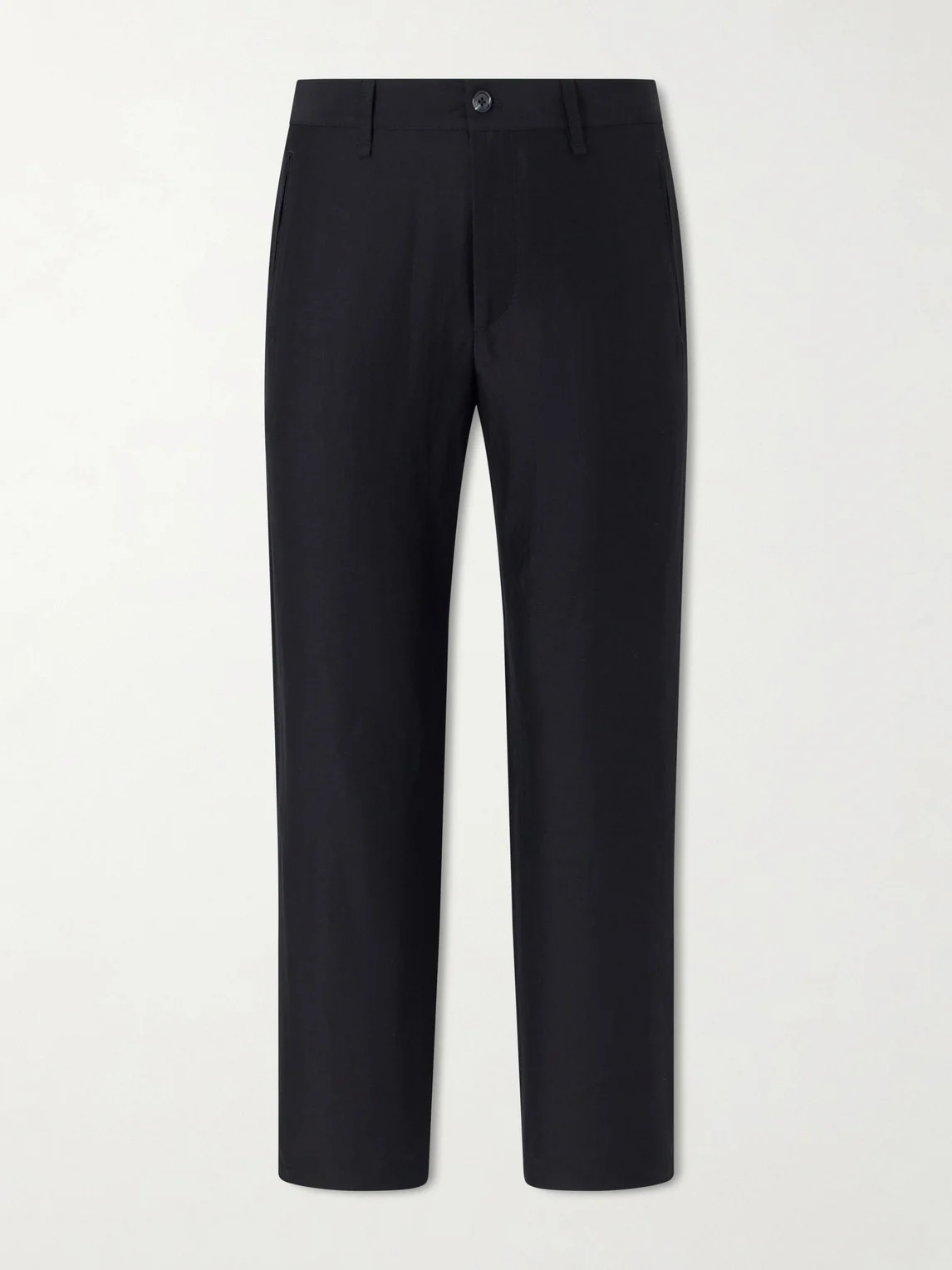 Evan Straight-Leg Wool and Linen-Blend Trousers - 1