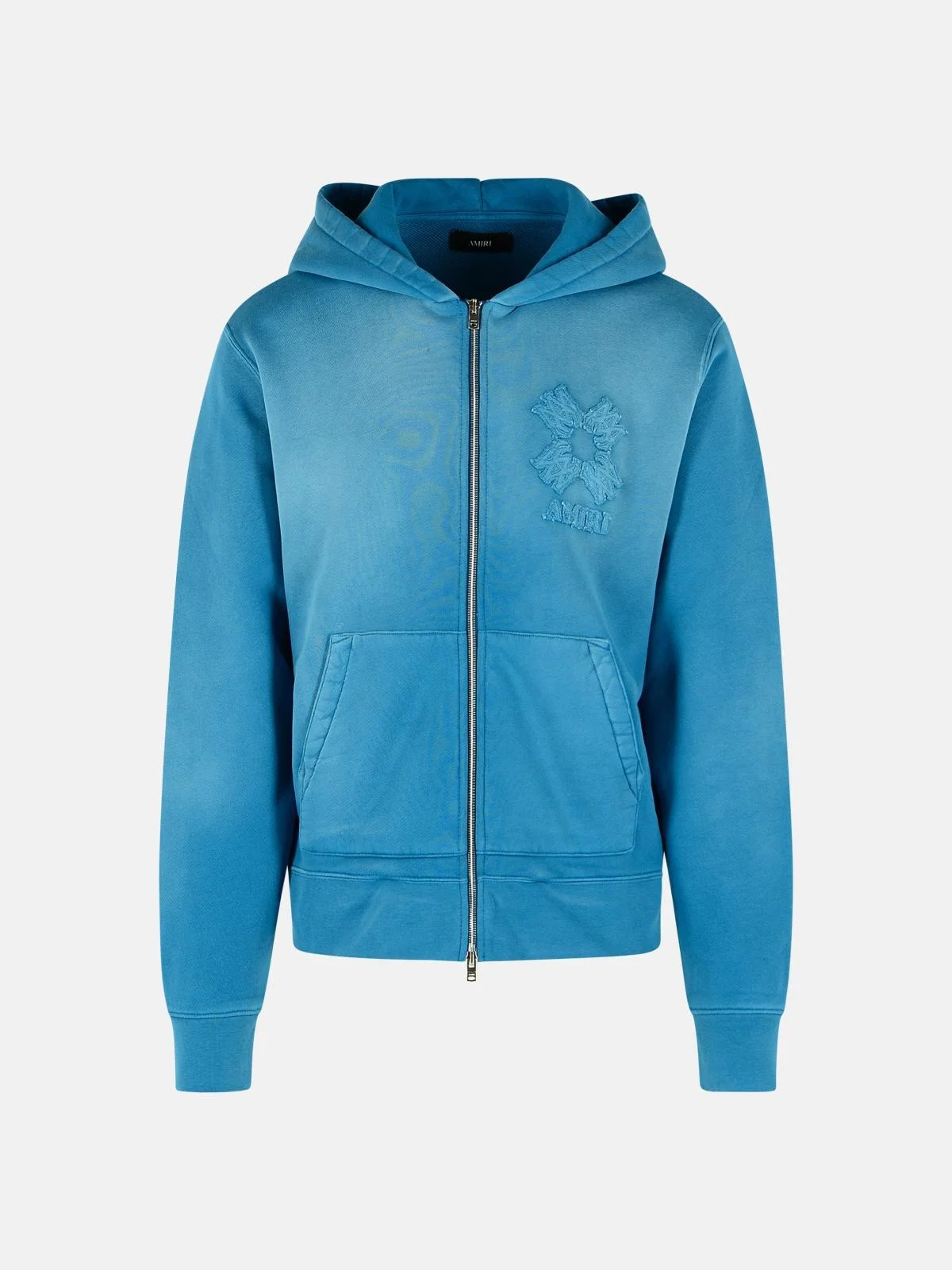 DARK INDIGO COTTON HOODIE - 1