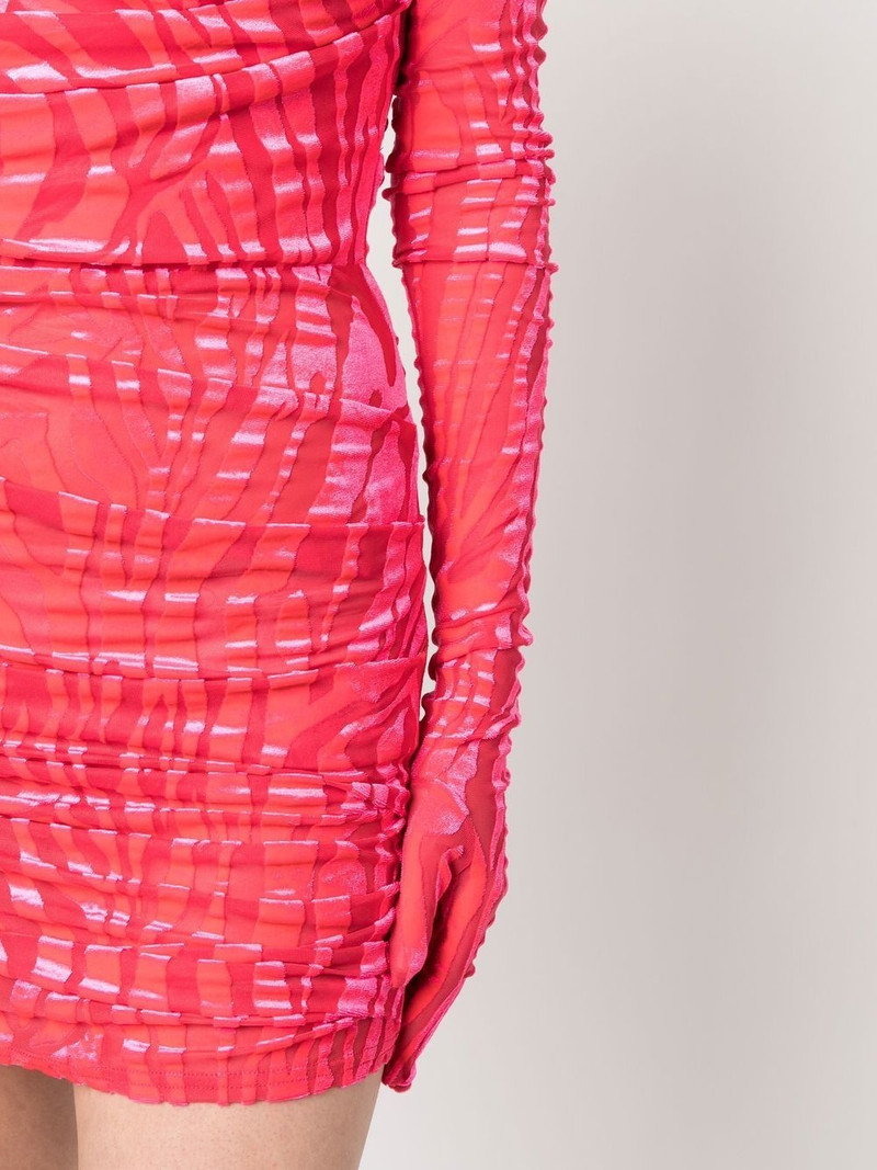 Colter ruched devoré minidress 5