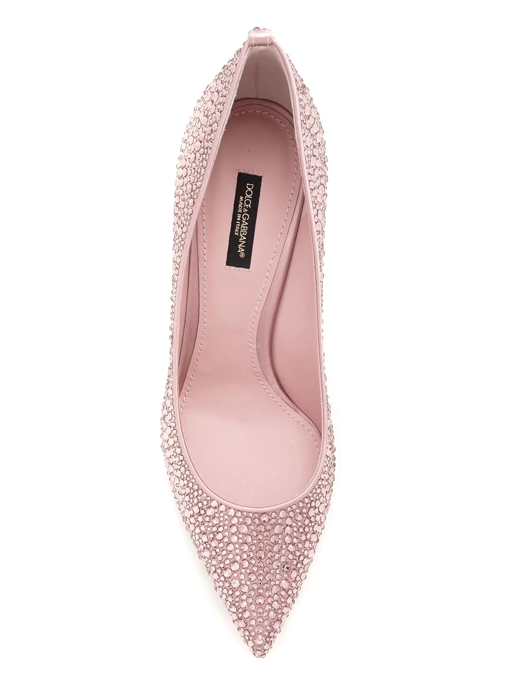 crystal embellished pumps - 4