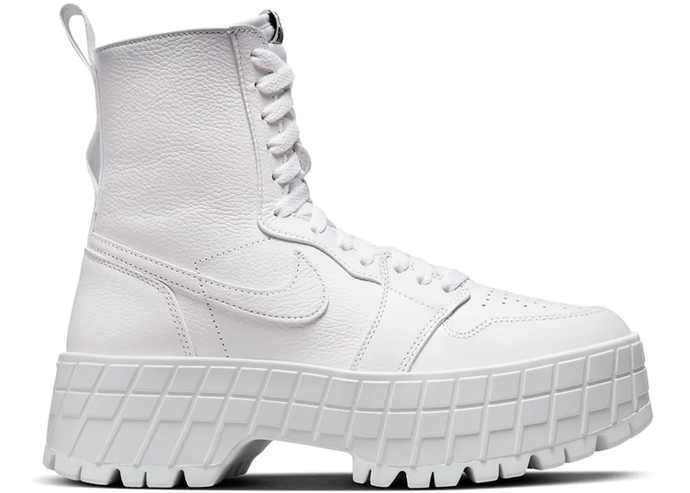 Jordan 1 High Brooklyn Triple White (Women's) - 1