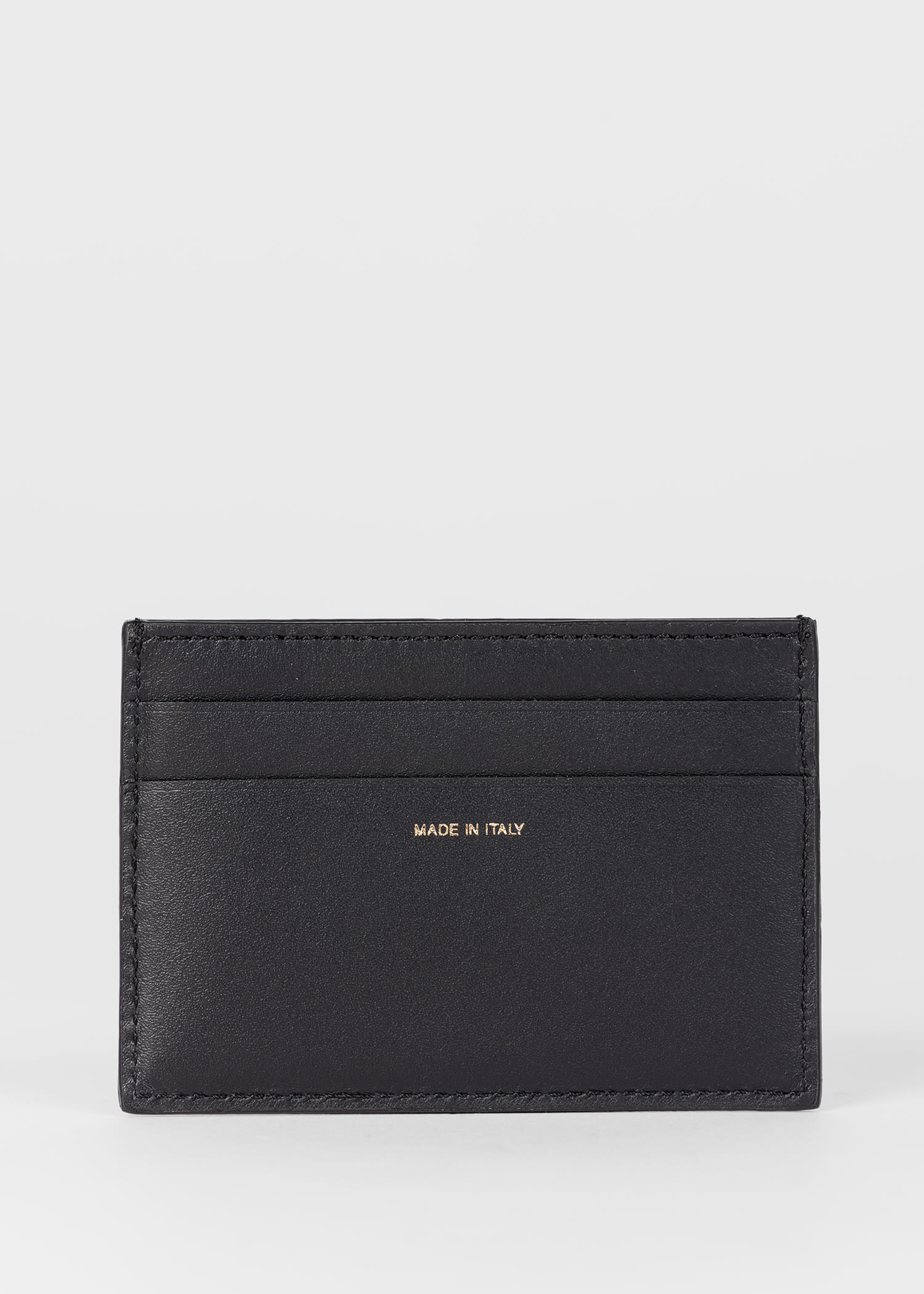 Panelled Leather Card Holder - 2