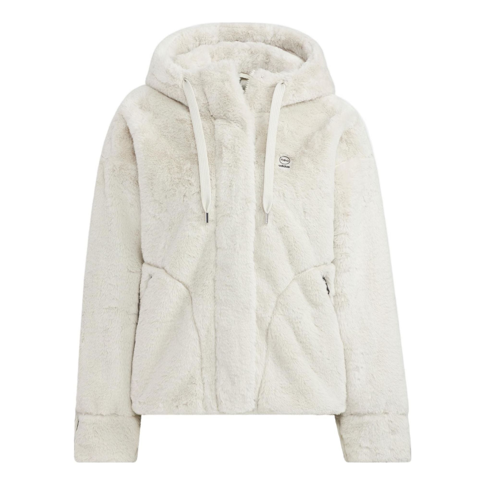 (WMNS) adidas Neo Winter Fur Jacket 'White' HZ2433 - 1