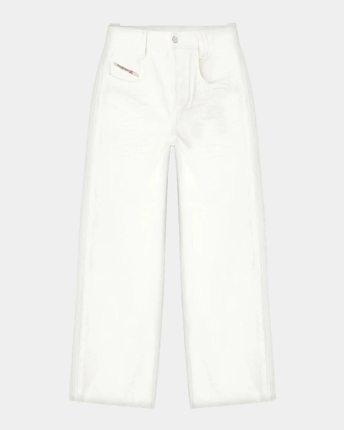 Men's 1982 Hakou White Denim Wide-Leg Jeans - 1
