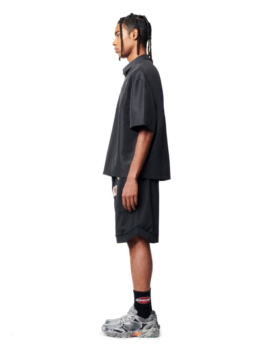 Ex-Ray Nylon Zip Ss Shirt - 3