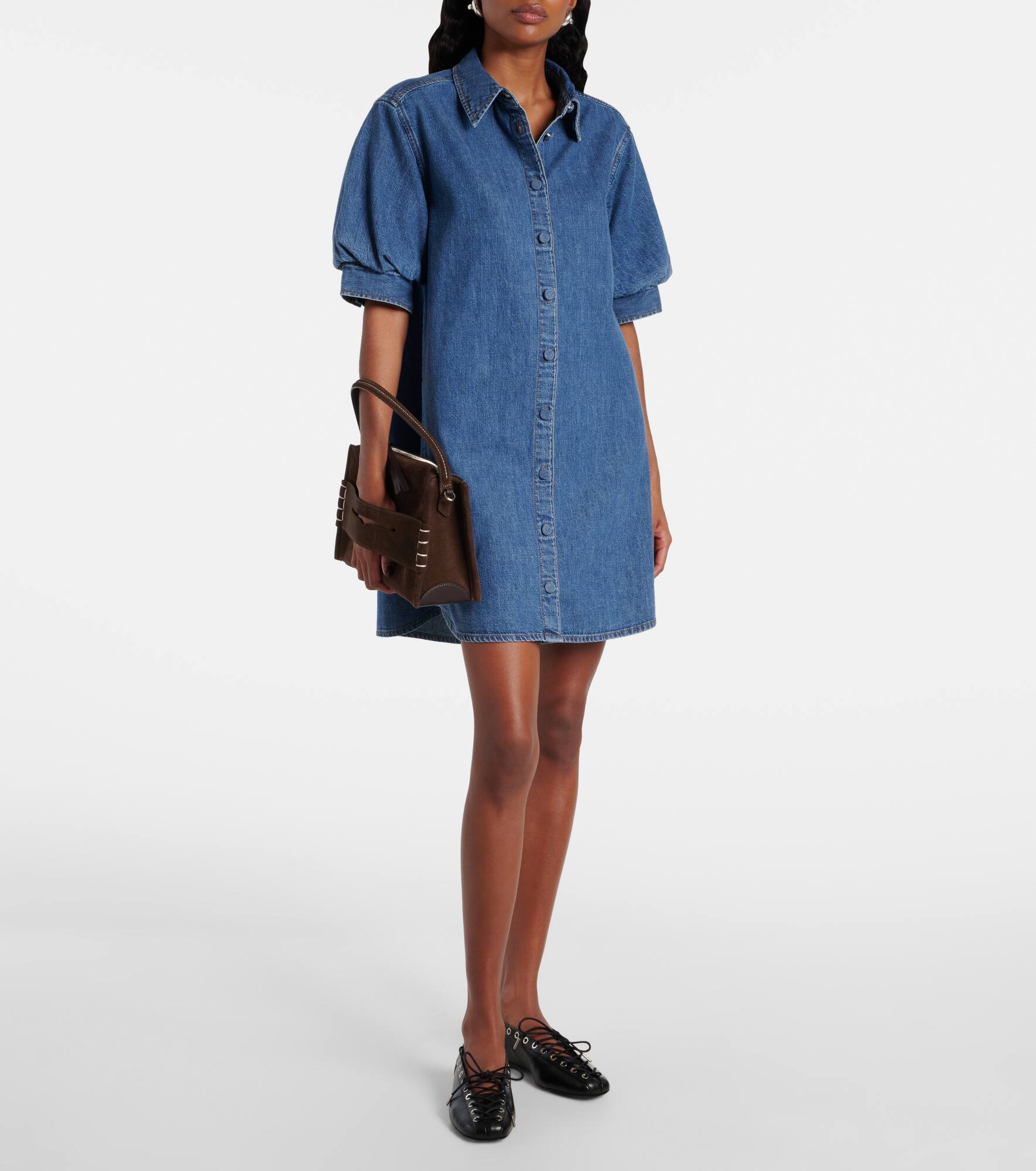 Play denim minidress - 2