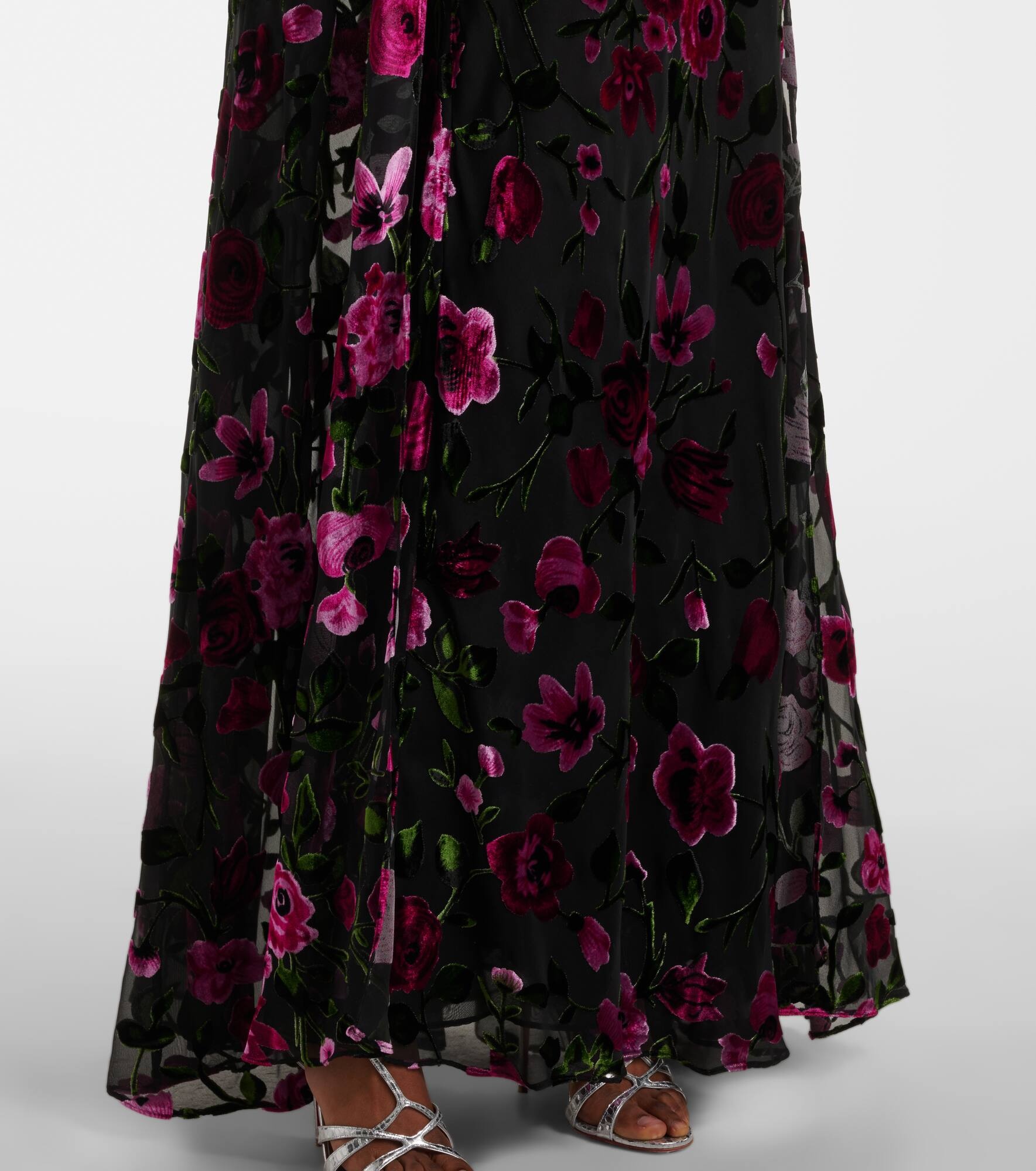 Devoré velvet gown - 5
