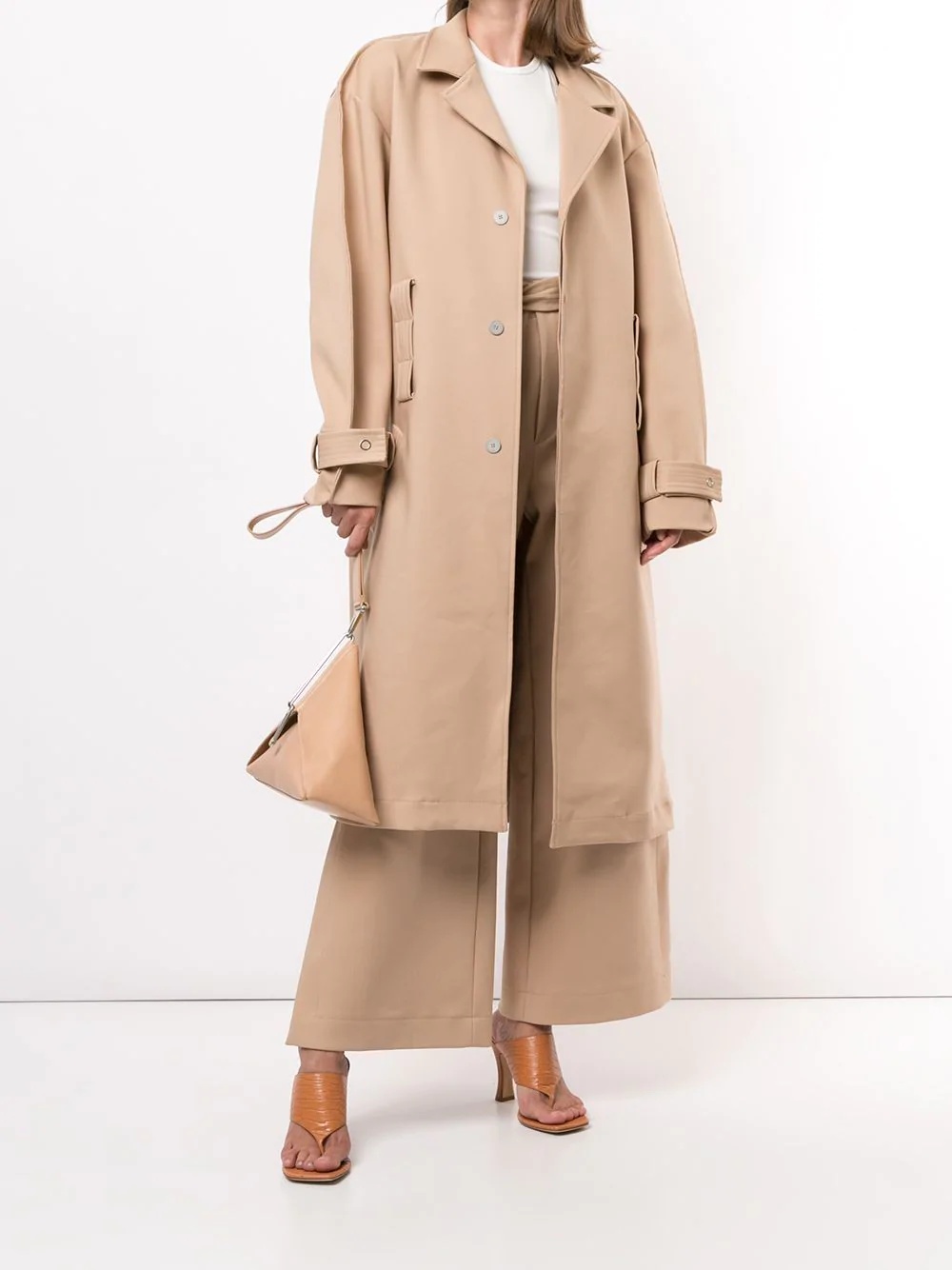 double belt trench coat - 2