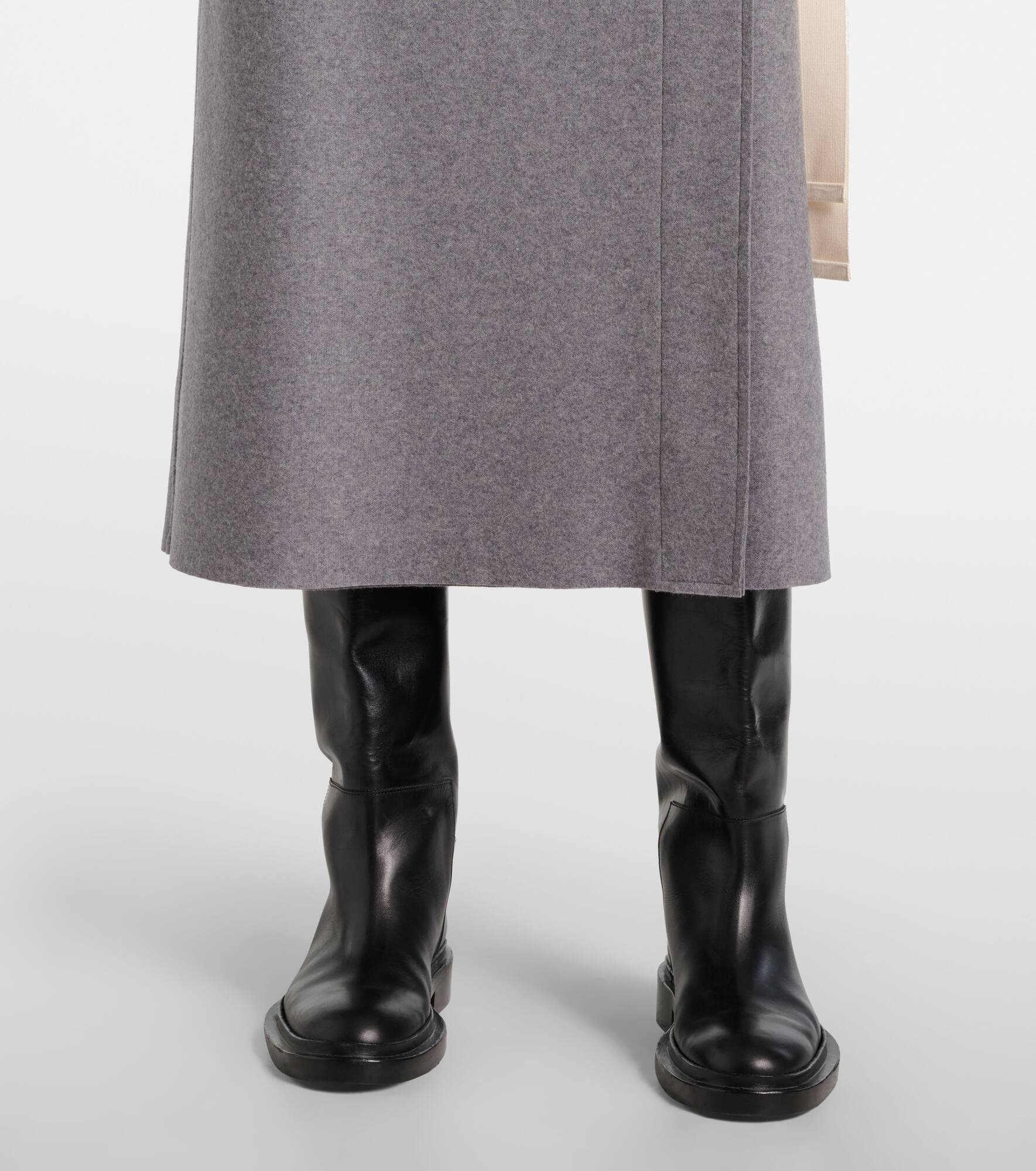 Wool-blend wrap skirt - 5