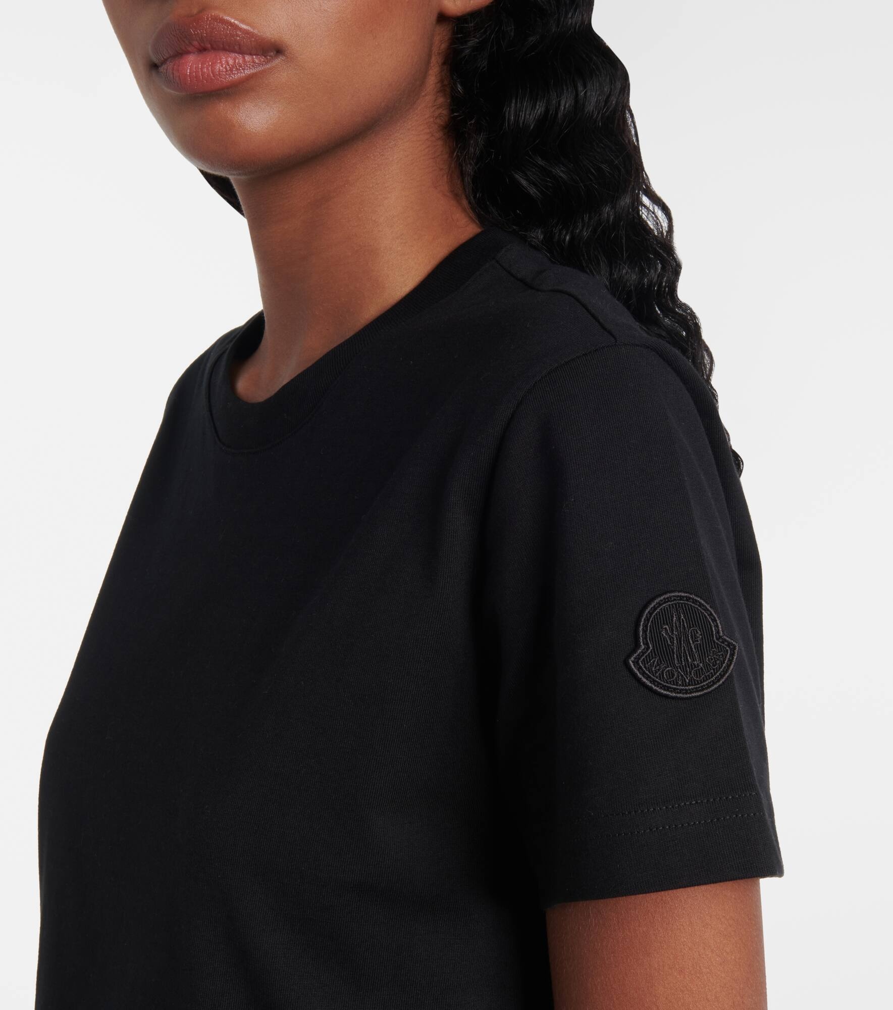 Lace-trimmed cotton T-shirt - 4