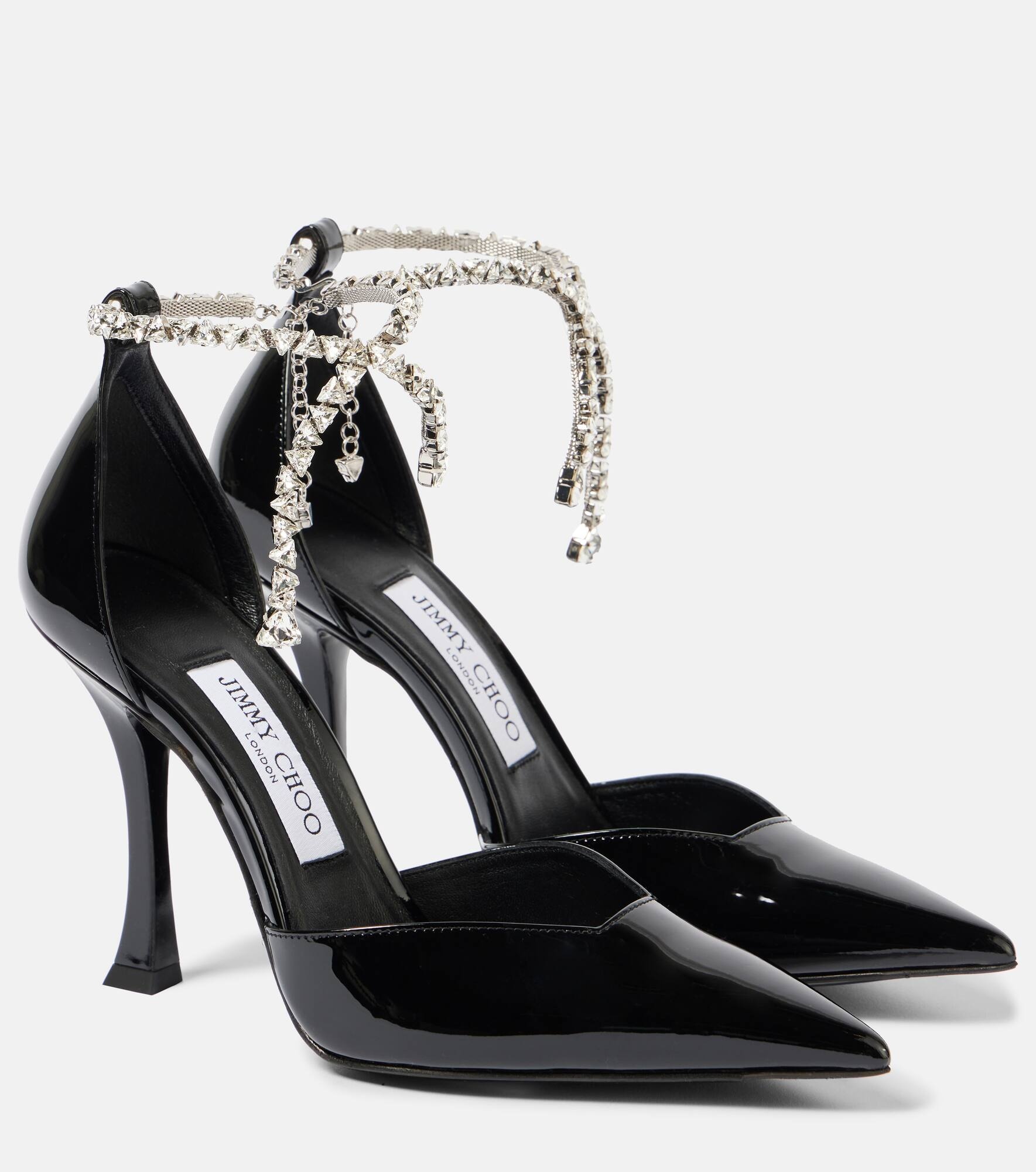 Stevie 100 embellished patent leather pumps - 1