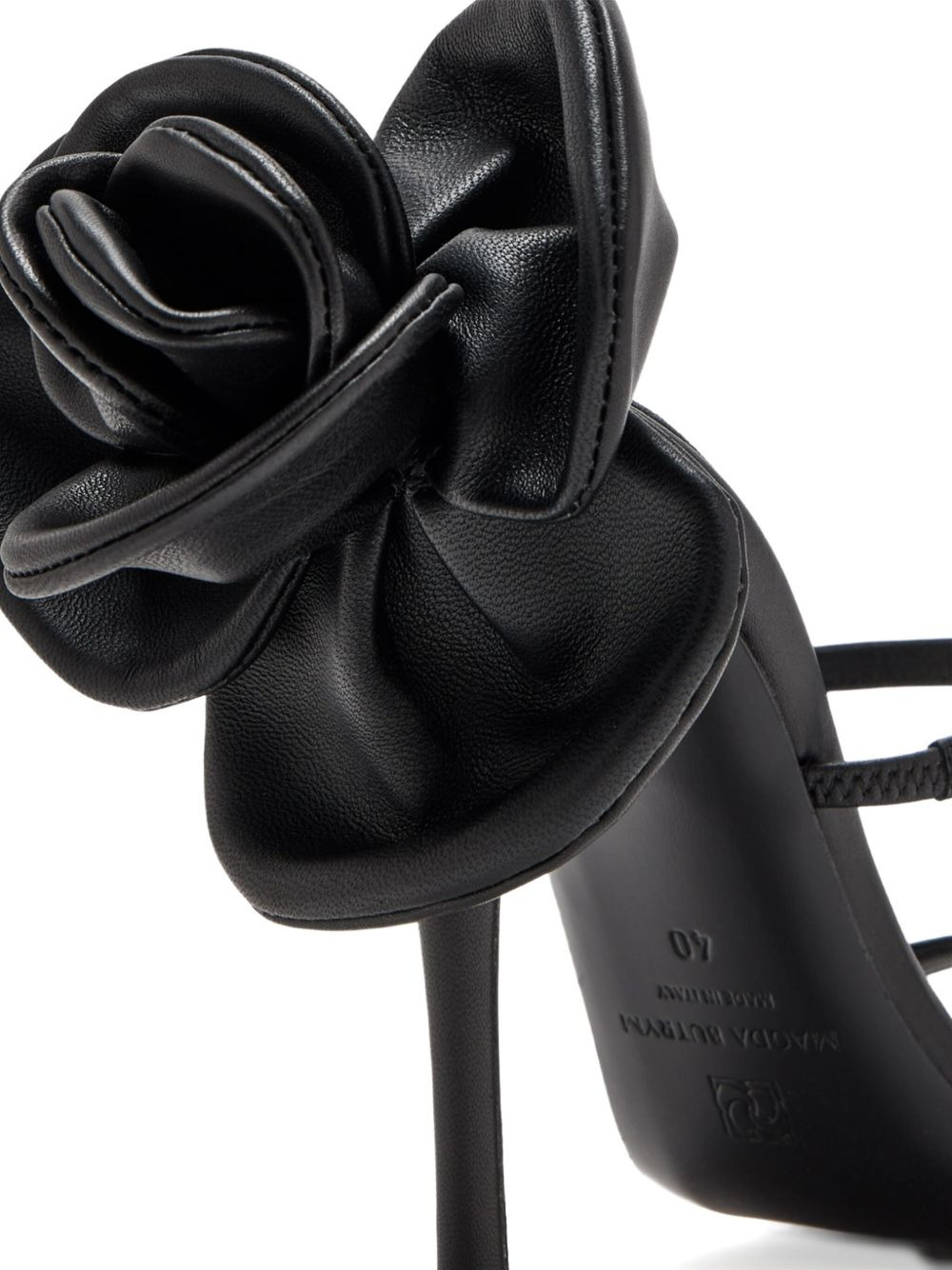 105mm flower-appliqué sandals - 3