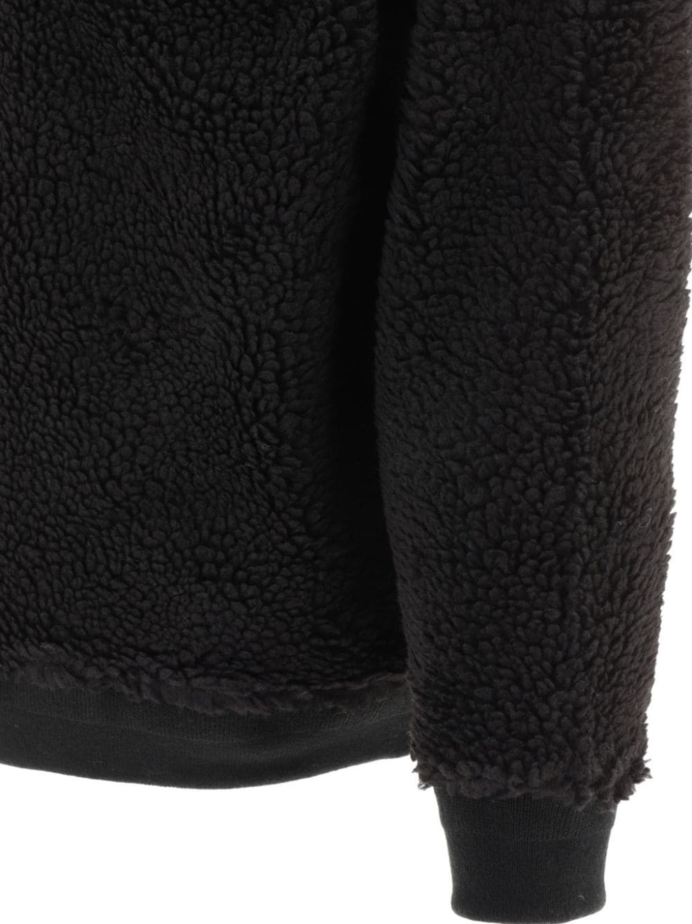 embroidered-logo high neck jacket - 4