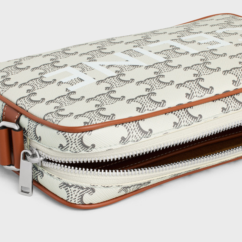 Medium Messenger Bag in Triomphe Canvas with Celine print 4
