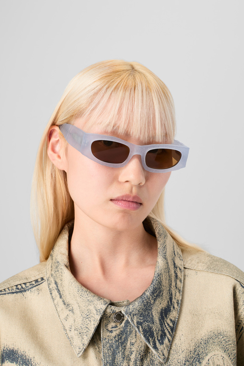 Light gray HIRMU Acetate Sunglasses 1