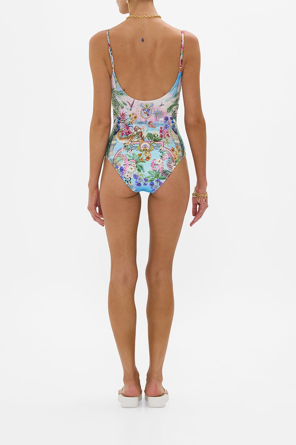 SCOOP NECK ONE PIECE WITH SCOOP BACK - 3