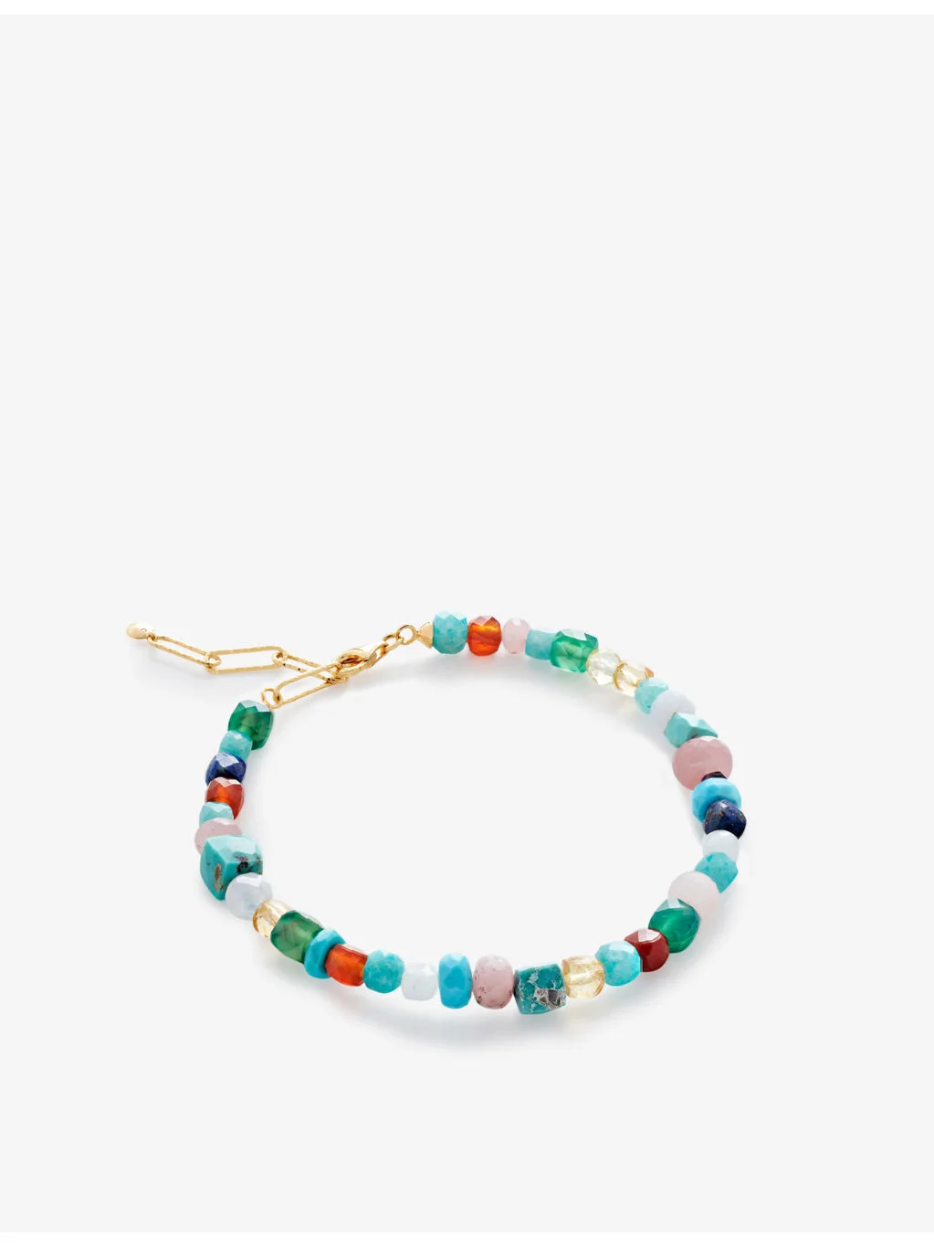 Freedom 18ct yellow gold-plated vermeil sterling-silver beaded bracelet - 1