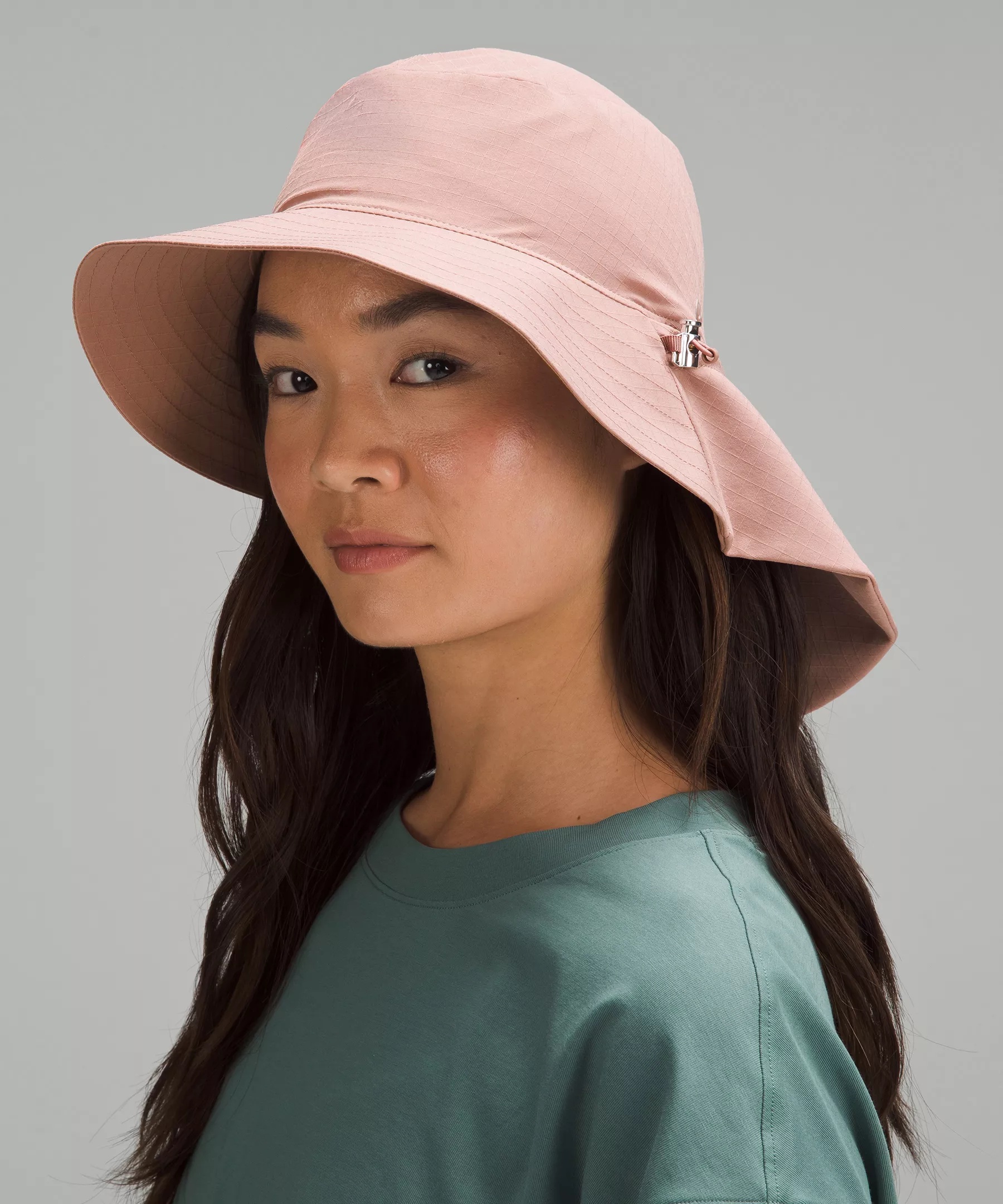 Women's Cinchable Wide Brim Bucket Hat - 2