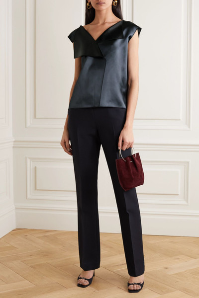 The Row Ori two-tone satin top outlook