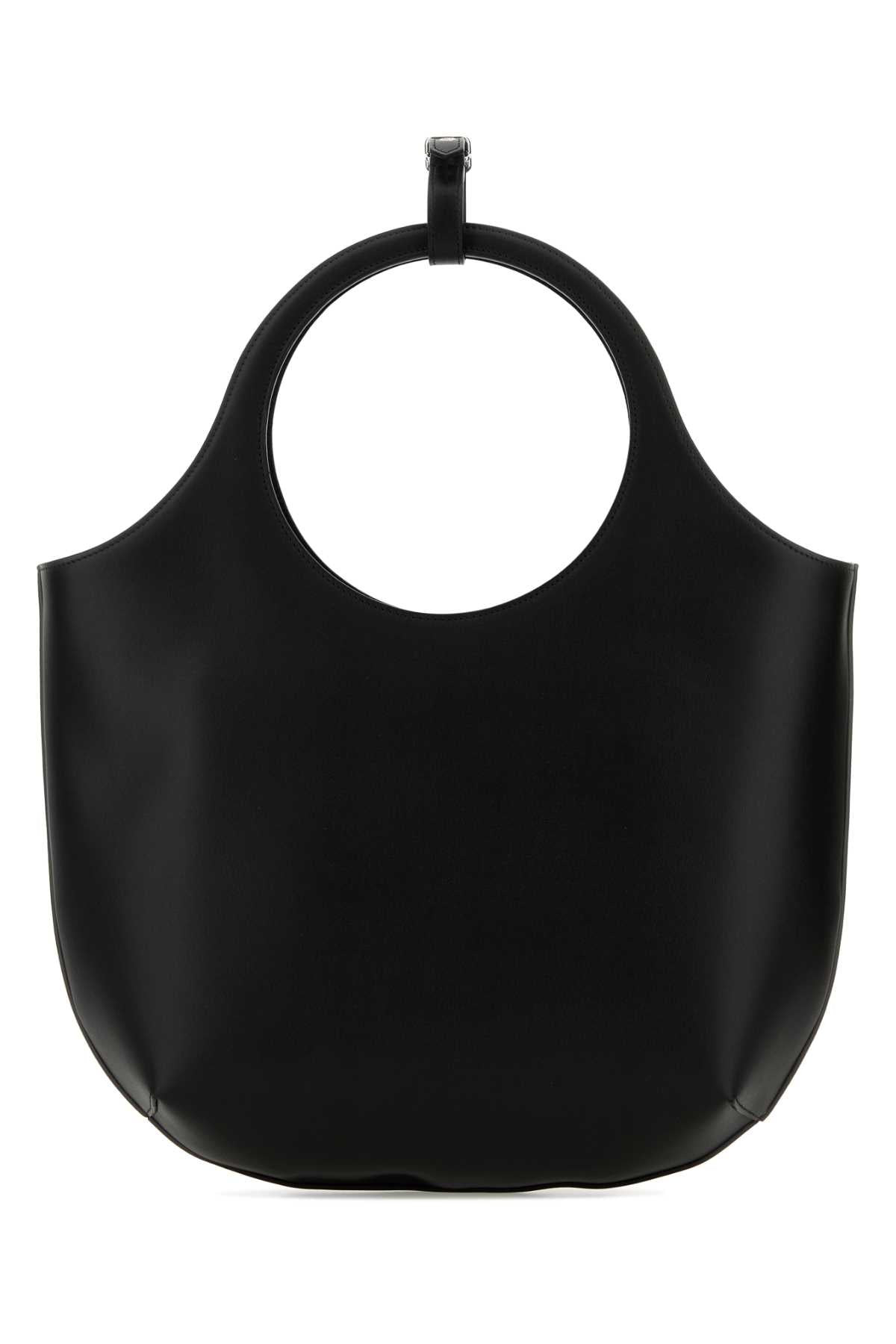 Courreges Women Black Leather Medium Holy Handbag - 3