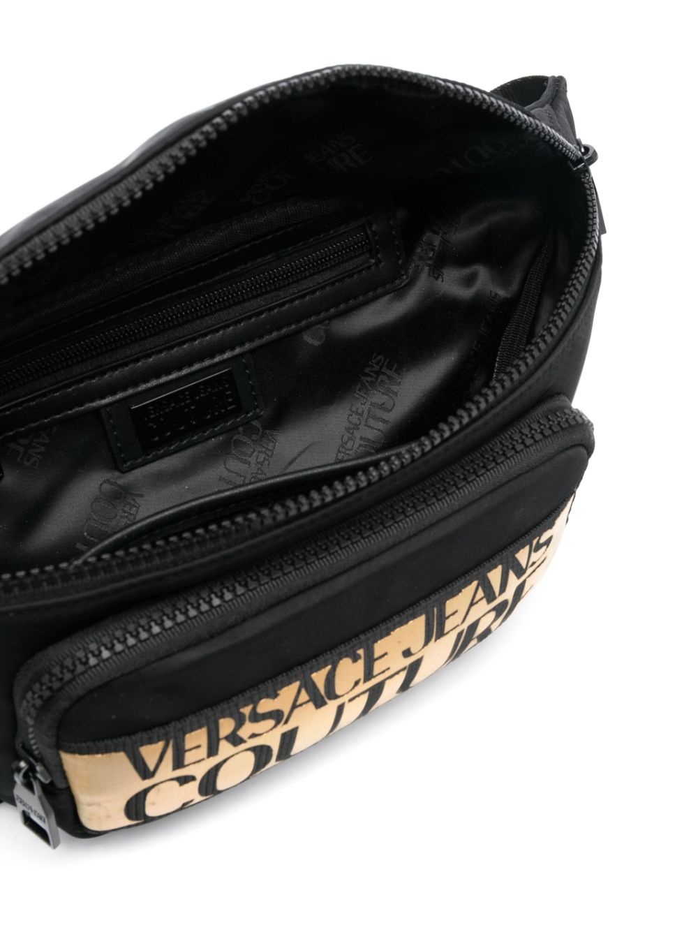 logo-print zip-fastening belt bag - 5