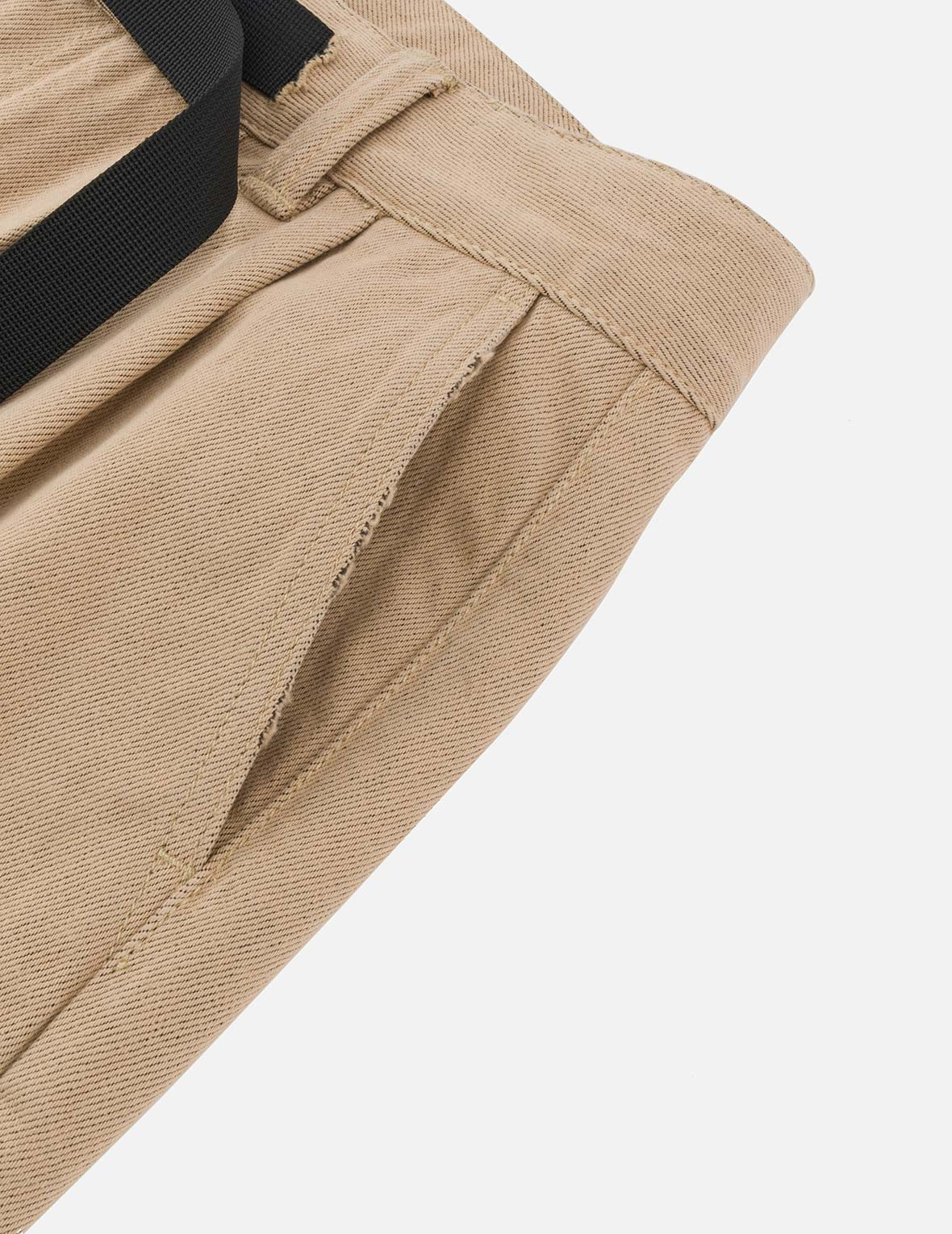 Two Tone Distressed Oversized Cargo Pants - 7
