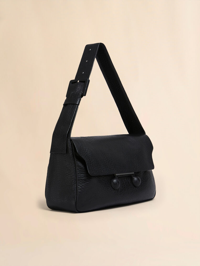 BLACK NAPPA EXTRA LARGE TRUNKAROO SOFT BAG - 5
