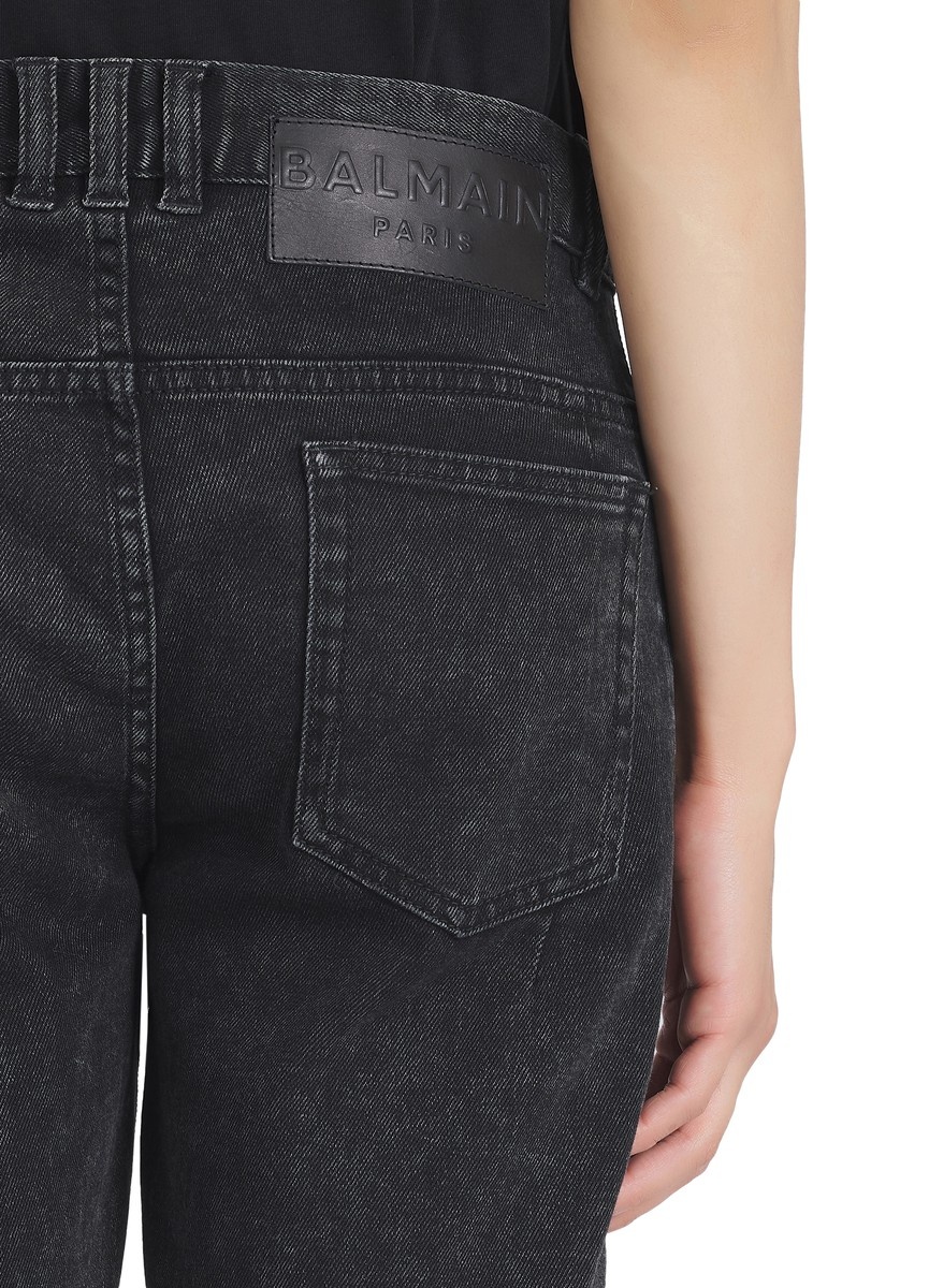 Slim cut cotton jeans - 5