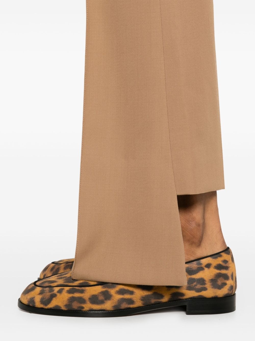 pintuck bootcut trousers - 5