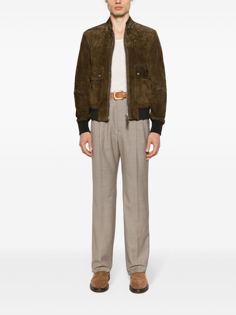 pleated wool tailored trousers - 2