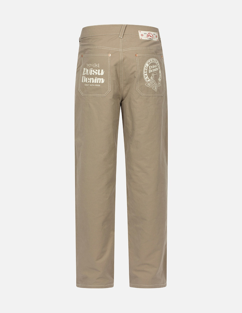 HANAFUDA DARUMA PRINT STRAIGHT FIT PANTS 2