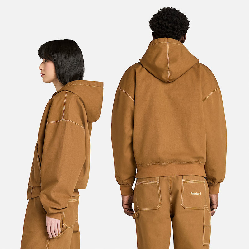 Washed Duck Canvas Hooded Bomber 3