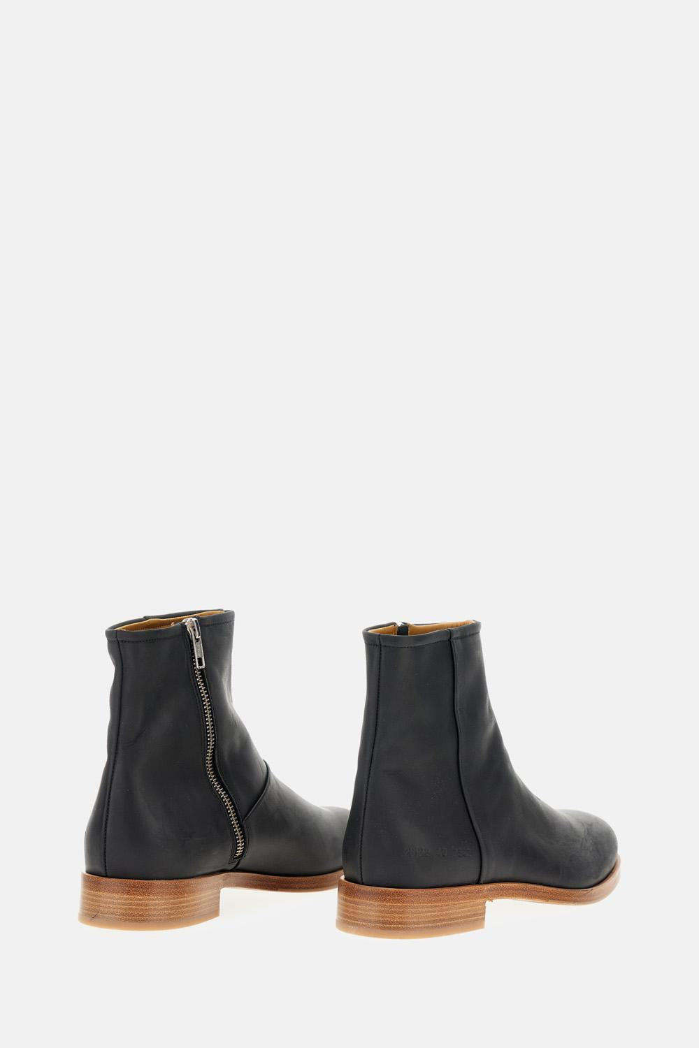 ZIP-UP BOOT IN WAXED SUEDE - 3