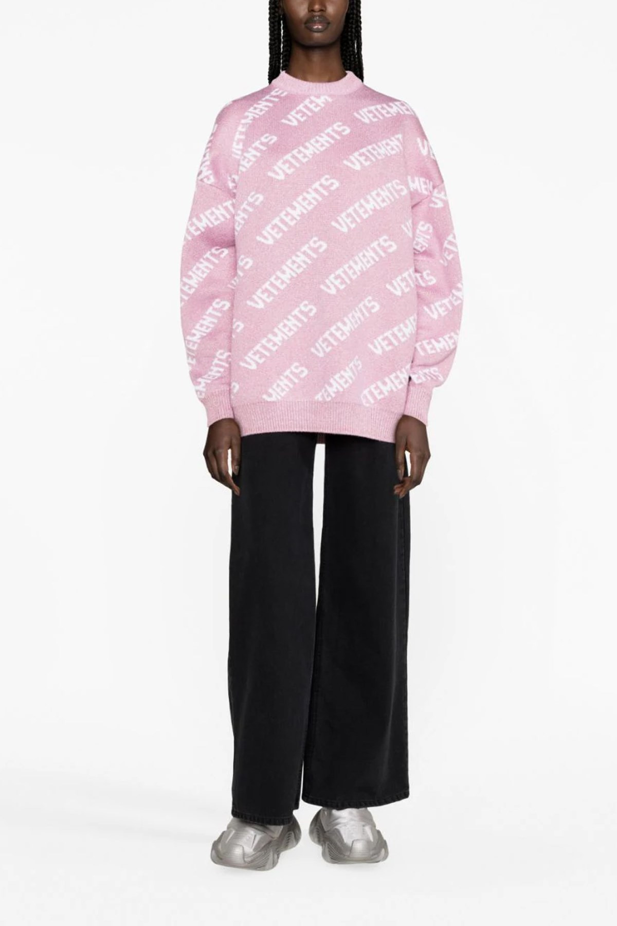 Lurex monogram sweater - 2