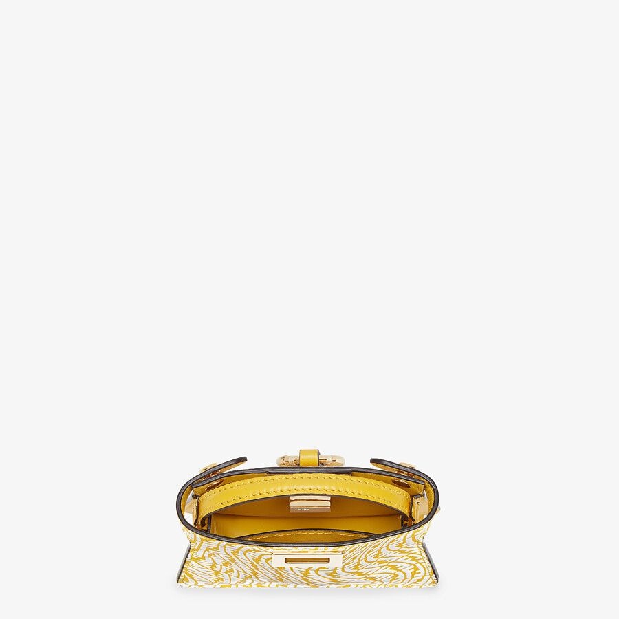 Yellow leather charm - 3